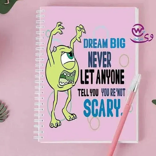 Notebook - A5 Size - Monster inc. - WE PRINT