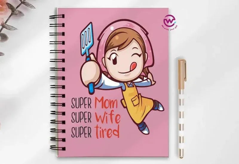 Notebook - A5 Size - Mother's Day Designs 1 - WE PRINT