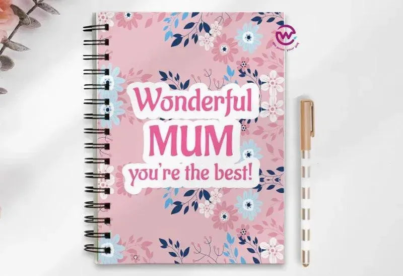 Notebook - A5 Size - Mother's Day Designs 1 - WE PRINT