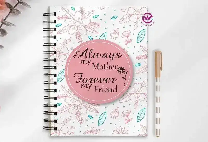 Notebook - A5 Size - Mother's Day Designs 1 - WE PRINT