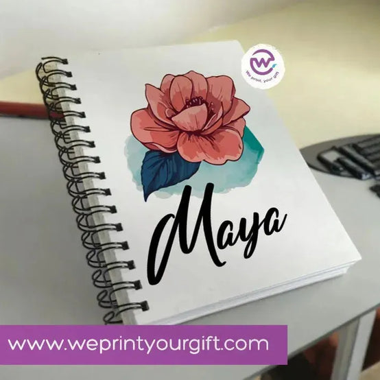 Notebook - A5 Size - Names Designs - WE PRINT