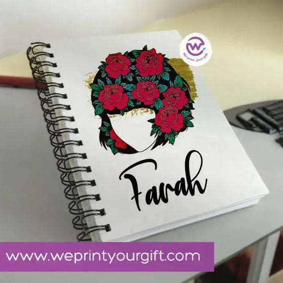 Notebook - A5 Size - Names Designs - WE PRINT