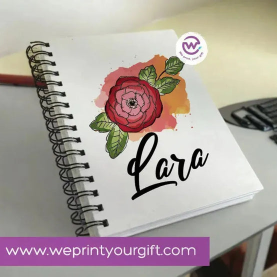 Notebook - A5 Size - Names Designs - WE PRINT