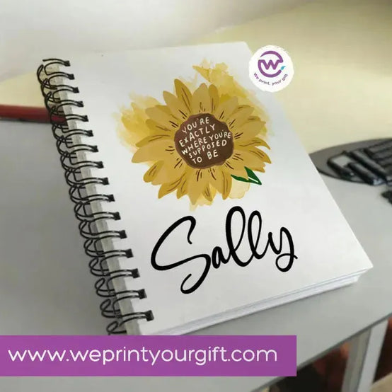 Notebook - A5 Size - Names Designs - WE PRINT