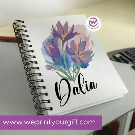 Notebook - A5 Size - Names Designs - WE PRINT
