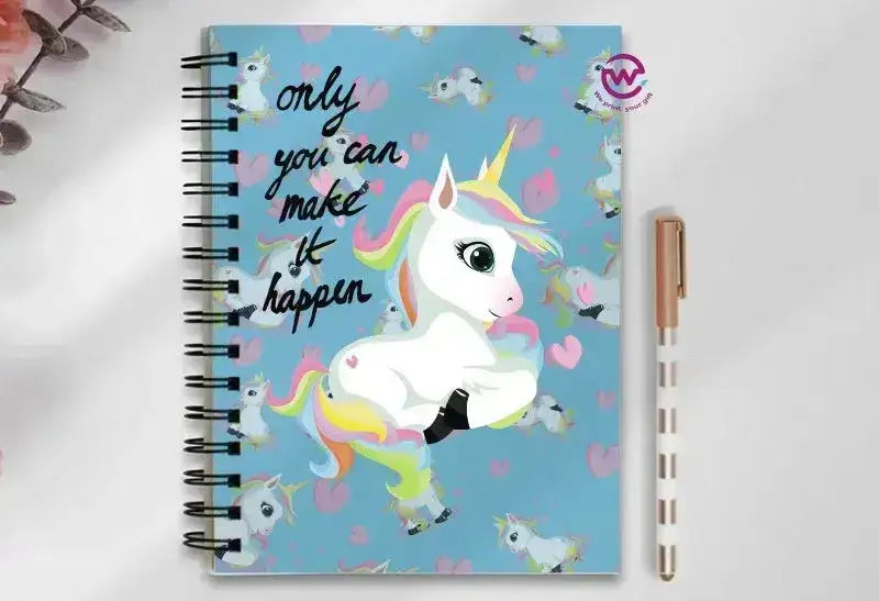 Notebook - A5 Size - Unicorn - WE PRINT