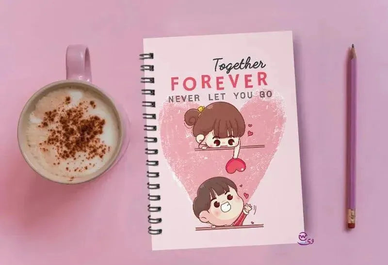 Notebook - A5 Size - Valentine's Day 1 - WE PRINT