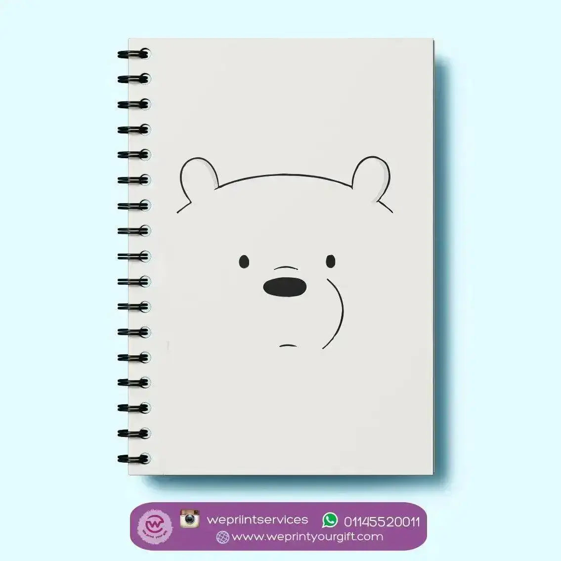Notebook - A5 Size - We Bare Bears - WE PRINT