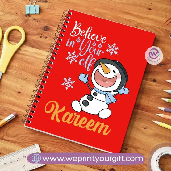 Notebook A5- Snowman - WE PRINT