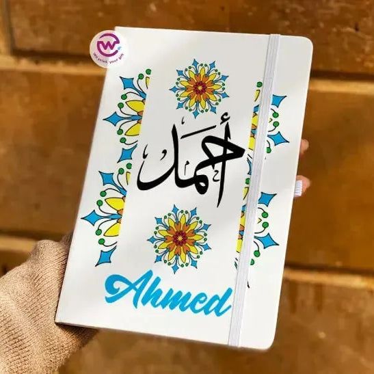 Notebook with Elastic Band - AR-NAMES - WE PRINT