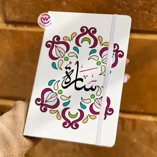 Notebook with Elastic Band - AR-NAMES - WE PRINT