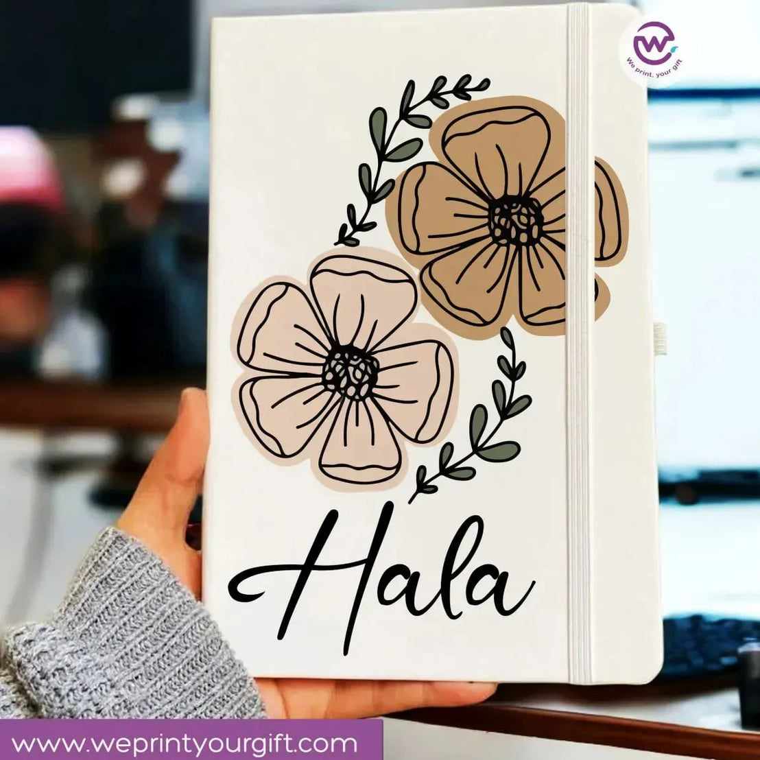 Notebook with Elastic Band - Boho Designs - WE PRINT