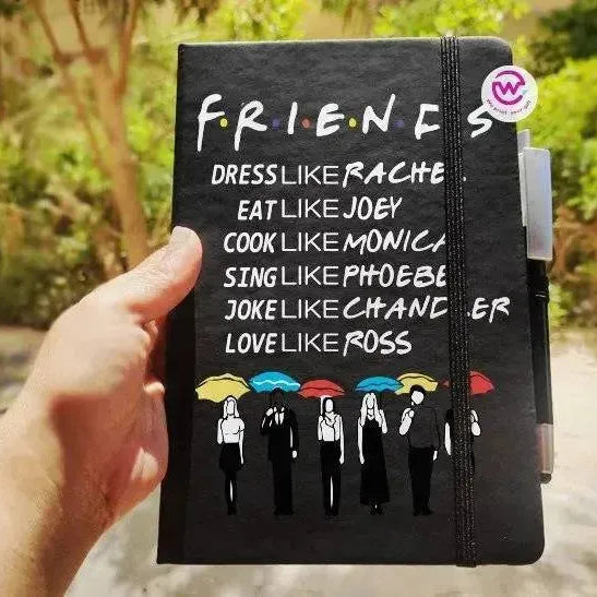 Notebook with Elastic Band- Friends - WE PRINT