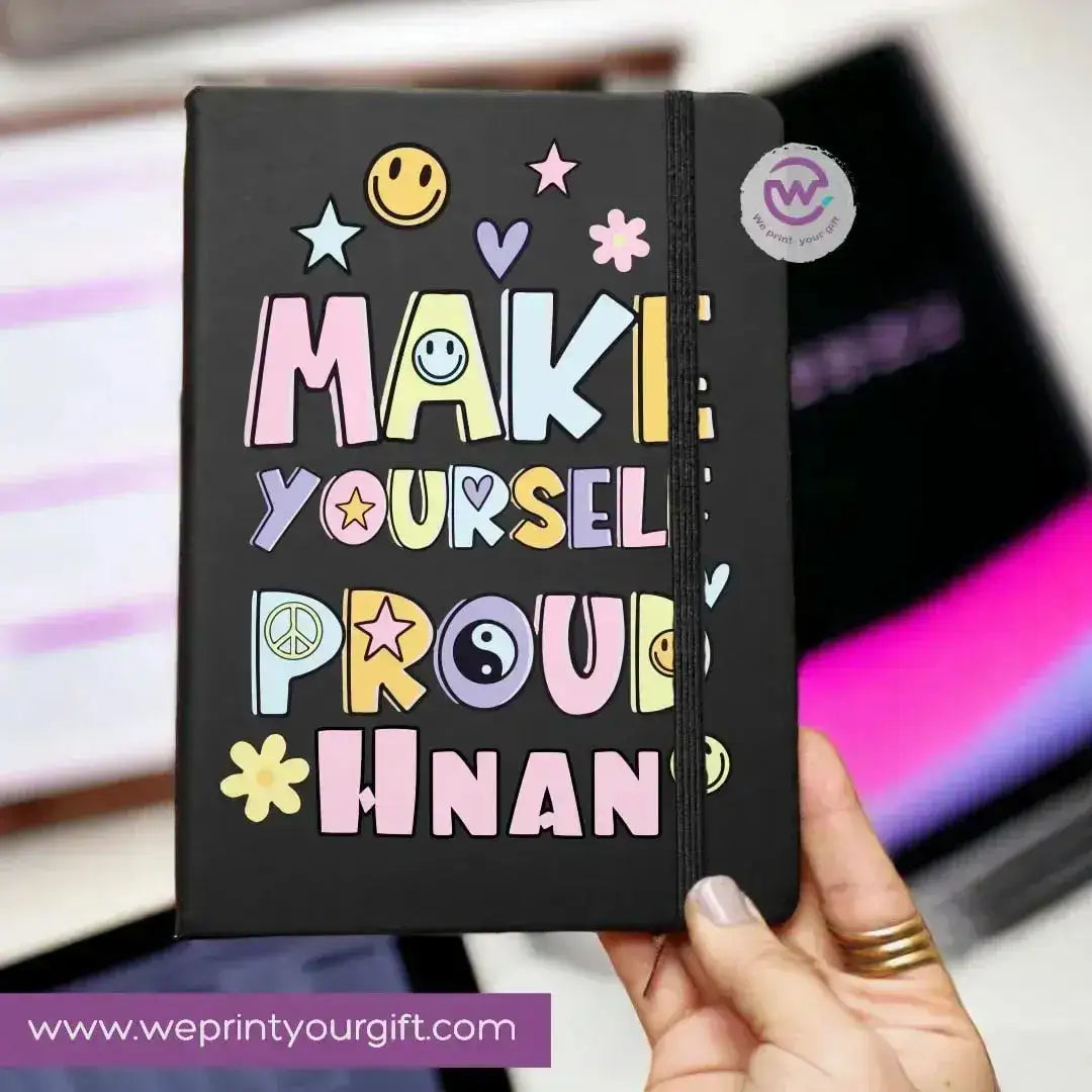 Notebook with Elastic Band - motivational - WE PRINT