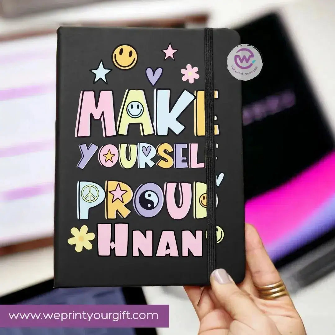 Notebook with Elastic Band - motivational - WE PRINT