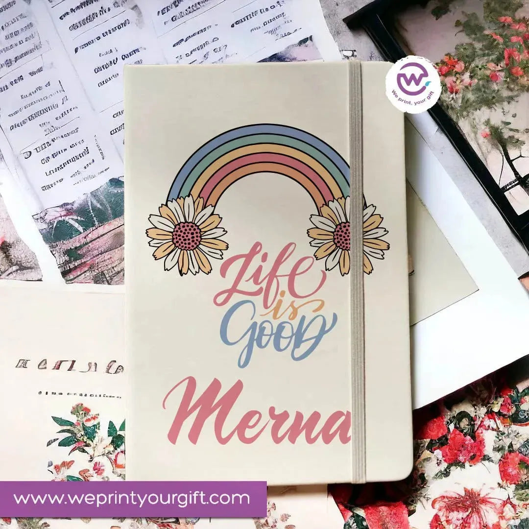 Notebook with Elastic Band - Motivational - WE PRINT