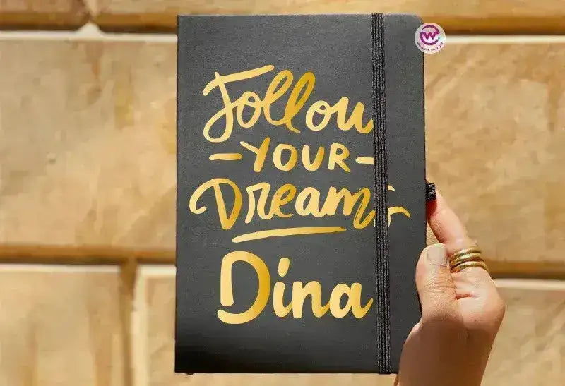 Notebook with Elastic Band - Motivational words - WE PRINT