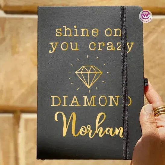 Notebook with Elastic Band - Motivational words - WE PRINT