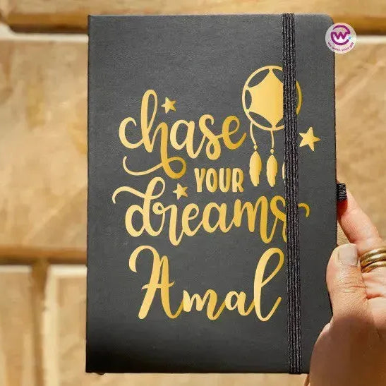 Notebook with Elastic Band - Motivational words - WE PRINT