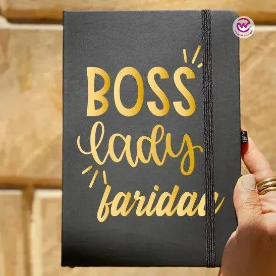 Notebook with Elastic Band - Motivational words - WE PRINT