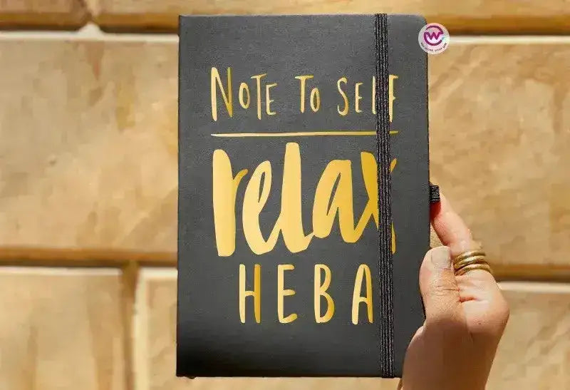 Notebook with Elastic Band - Motivational words - WE PRINT