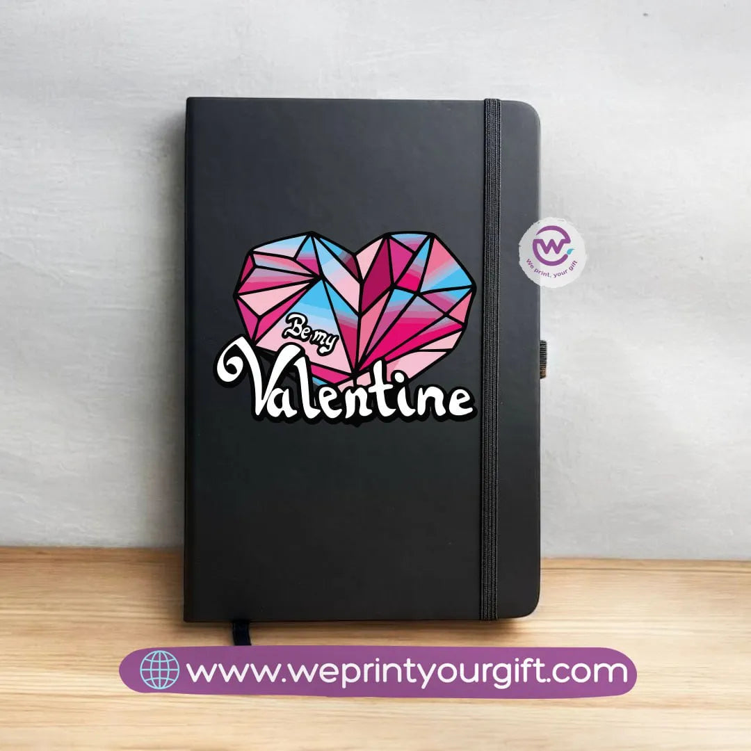 Notebook with Elastic Band-Valentine’s Day Designs - WE PRINT