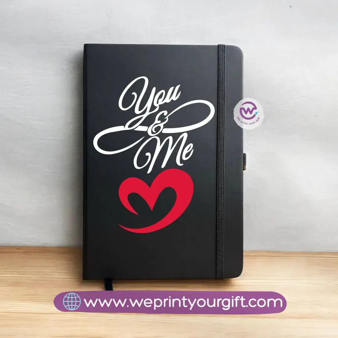 Notebook with Elastic Band-Valentine’s Day Designs - WE PRINT