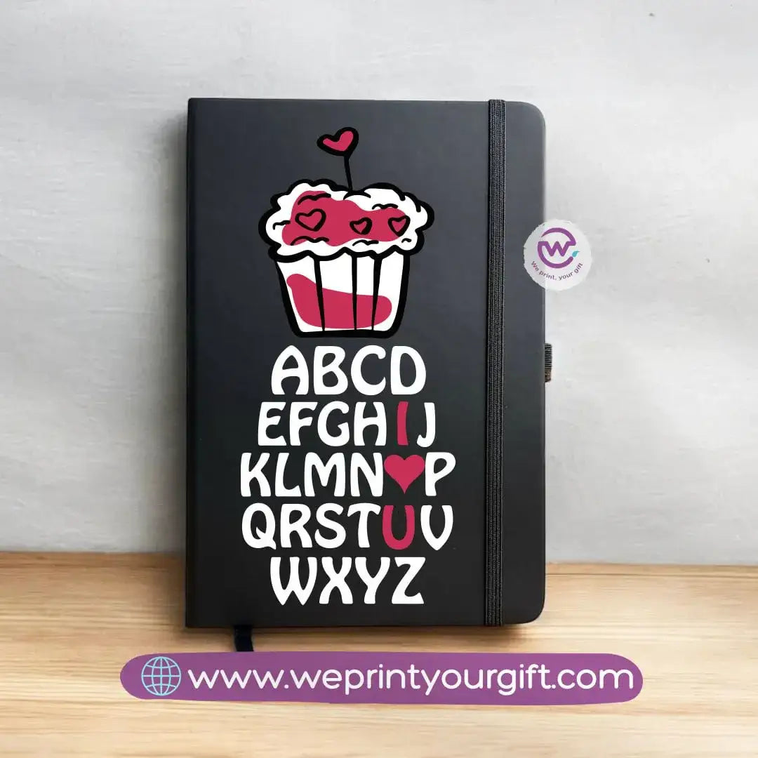 Notebook with Elastic Band-Valentine’s Day Designs - WE PRINT