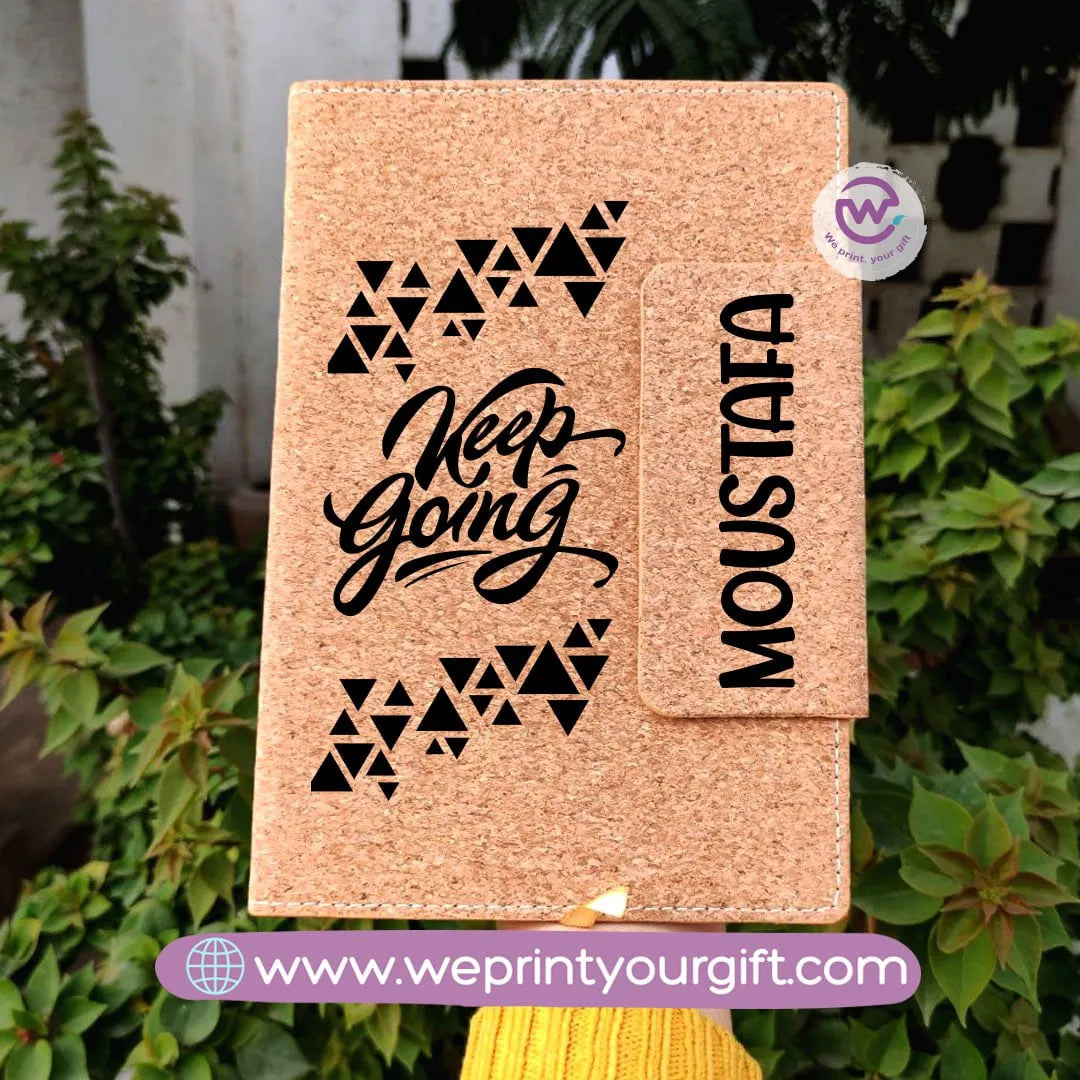 Notebook with magnetic closure-English quotes - WE PRINT