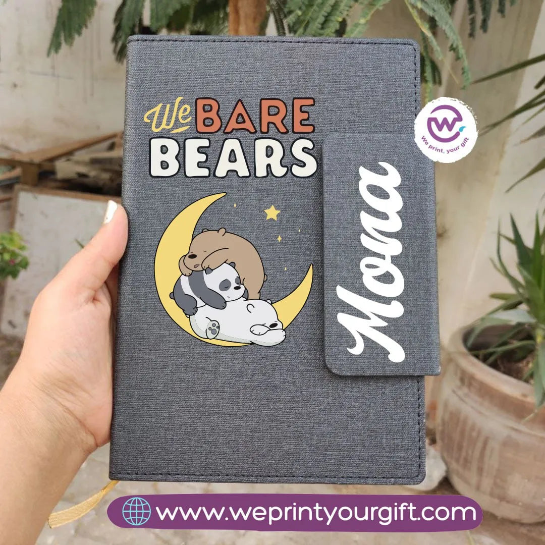 Notebook with Magnetic Closure - Three bears - WE PRINT
