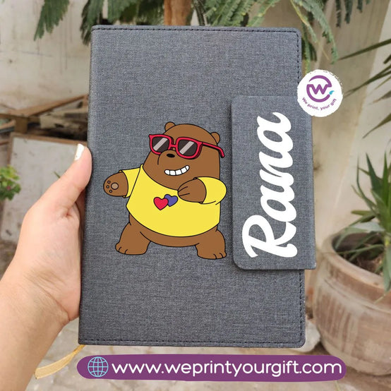 Notebook with Magnetic Closure - Three bears - WE PRINT