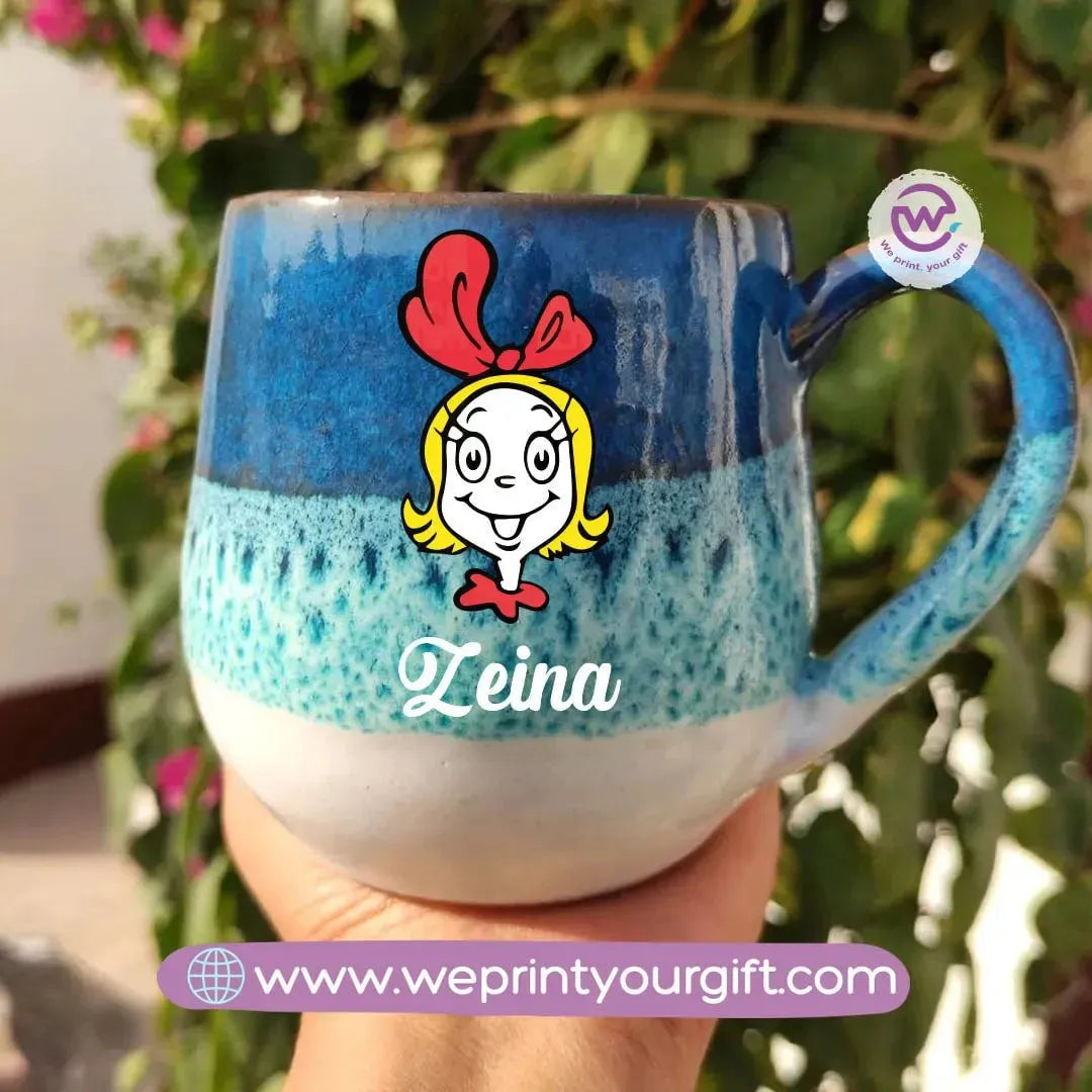 Ocean Handmade Pottery Mug-Christmas - WE PRINT