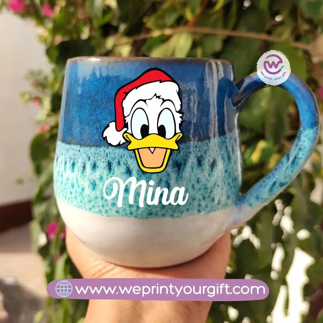 Ocean Handmade Pottery Mug-Christmas - WE PRINT