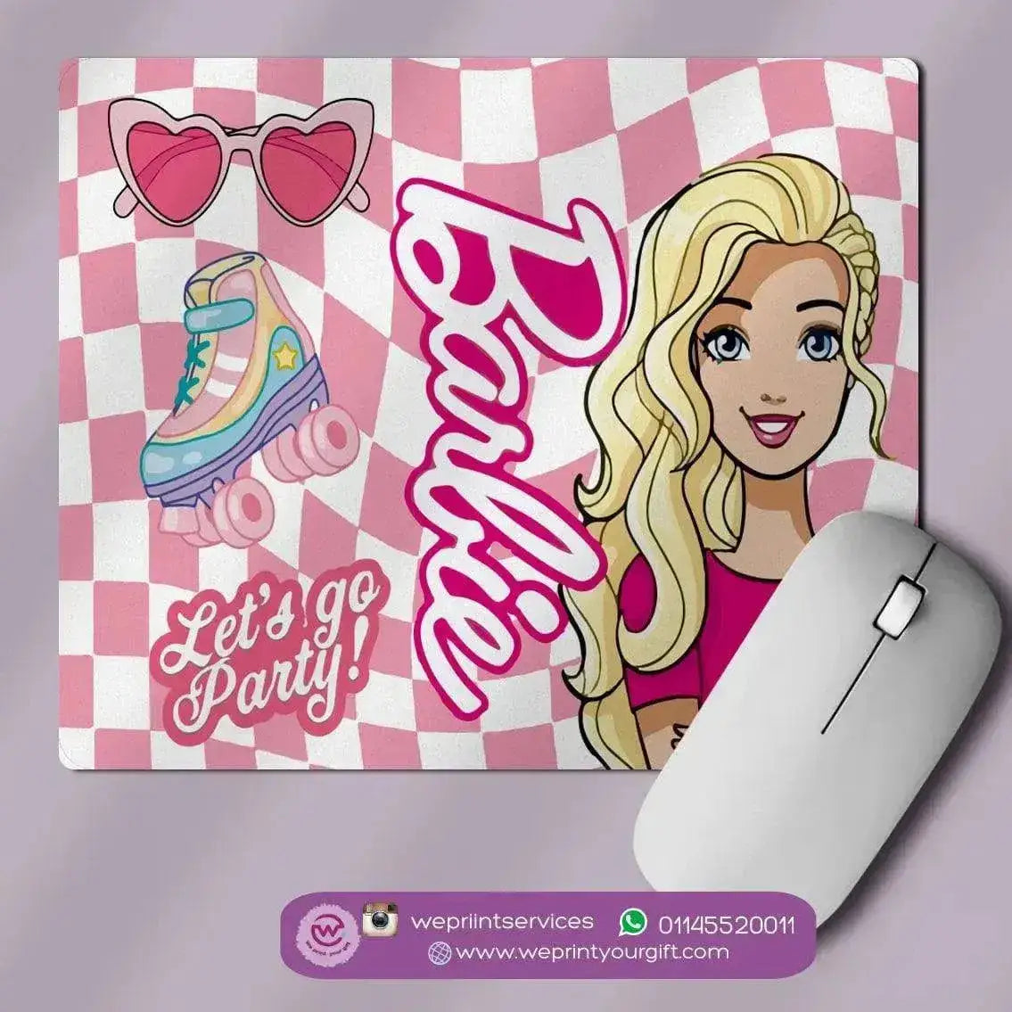 personalized mouse pads- Barbie - WE PRINT