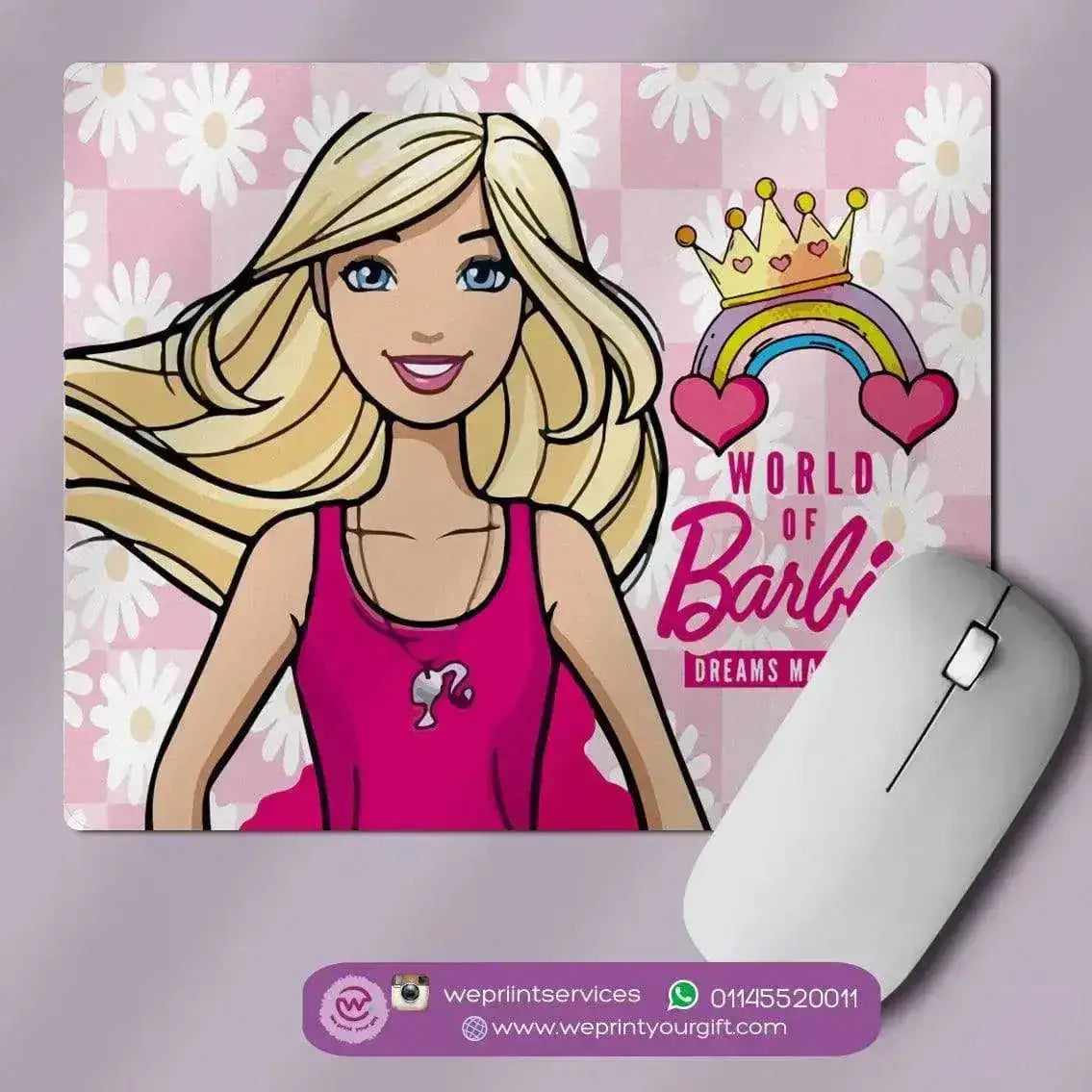 personalized mouse pads- Barbie - WE PRINT