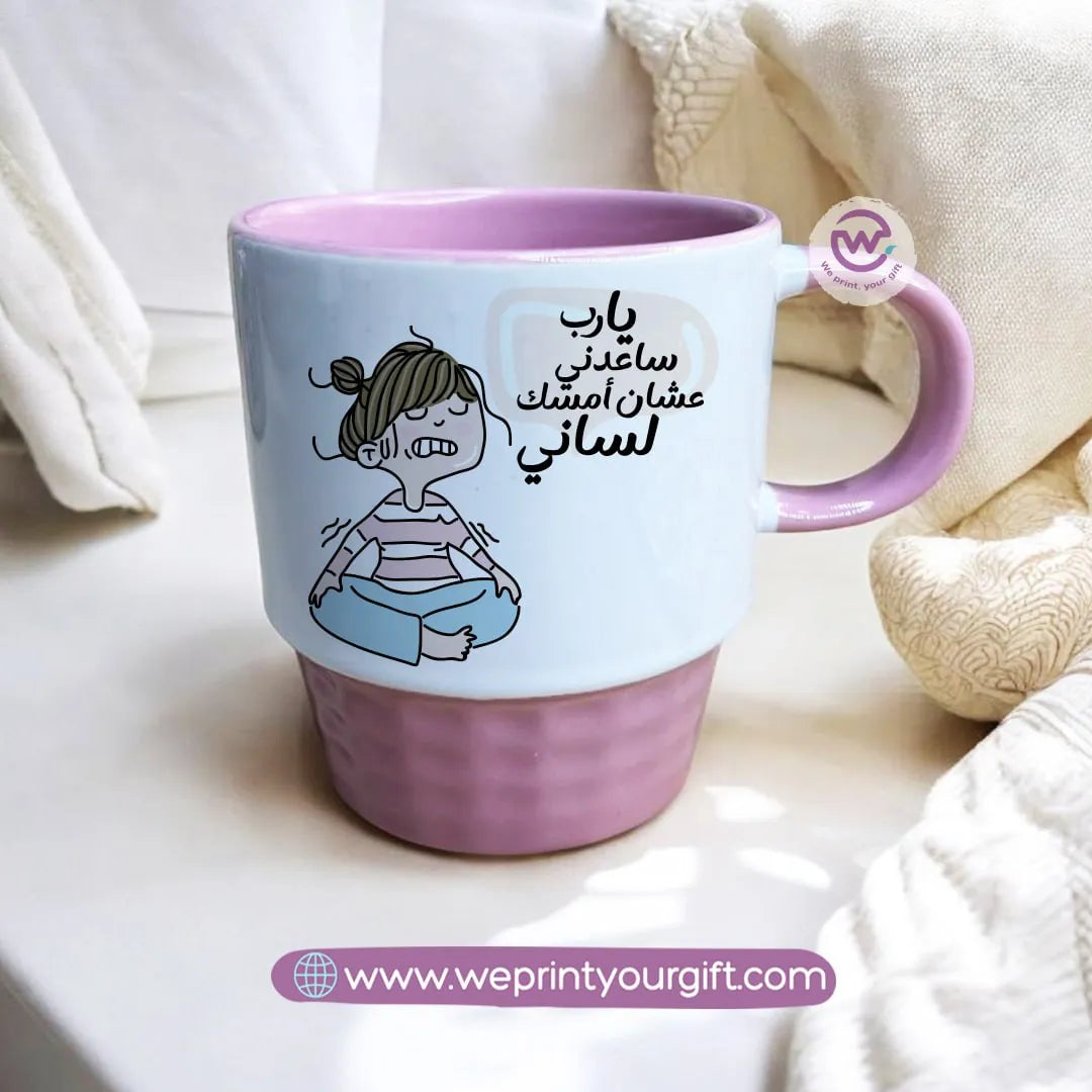 Personalized mug-Ribbed- Comic - WE PRINT