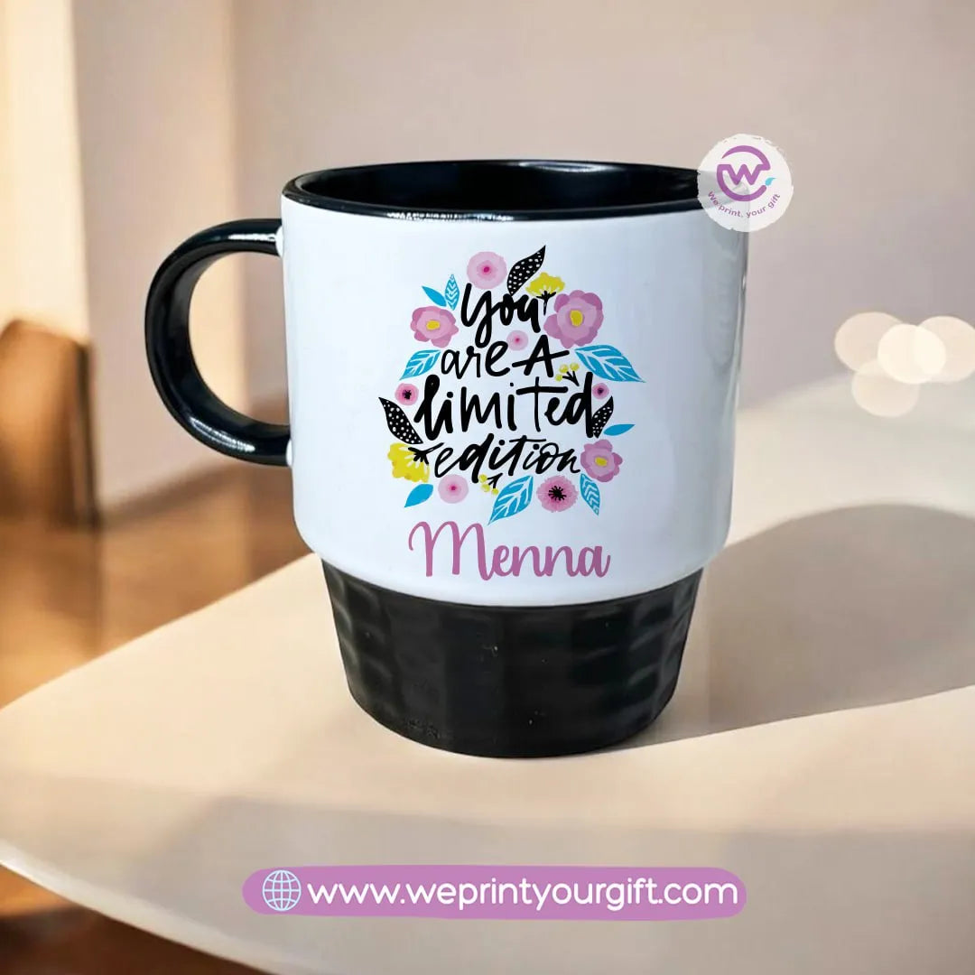 Personalized mug- Ribbed- Motivation - WE PRINT
