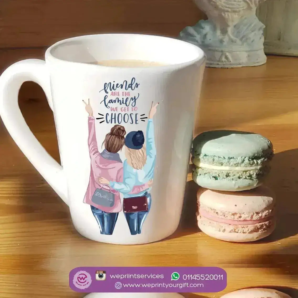 Personalized Mugs -Conical - Best Friends - WE PRINT