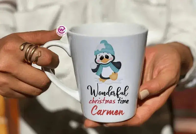 Personalized Mugs -Conical - Christmas Day - WE PRINT