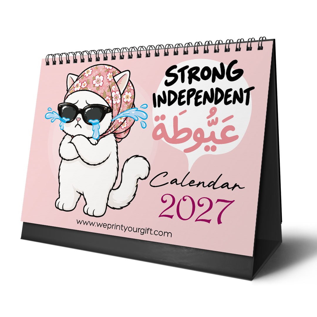 Sassy Office Cat 2027 Desk Calendar – Pink Style & Workplace Drama