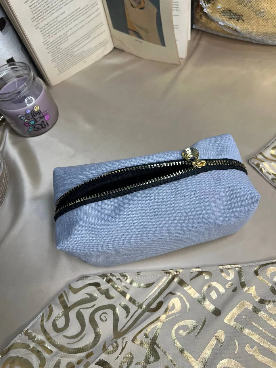 Boxy Makeup Bag- With Inner Lining - Buy 2 Get 1 Free - WE PRINT