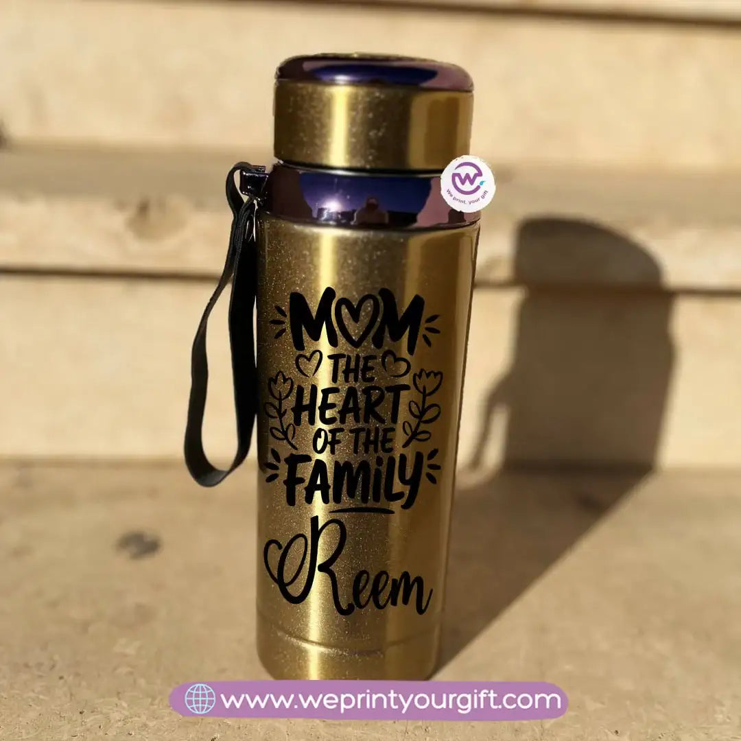 Thermal Bottle Stainless Steel with Infuser – 800ml | Mother’s Day Floral Design - WE PRINT