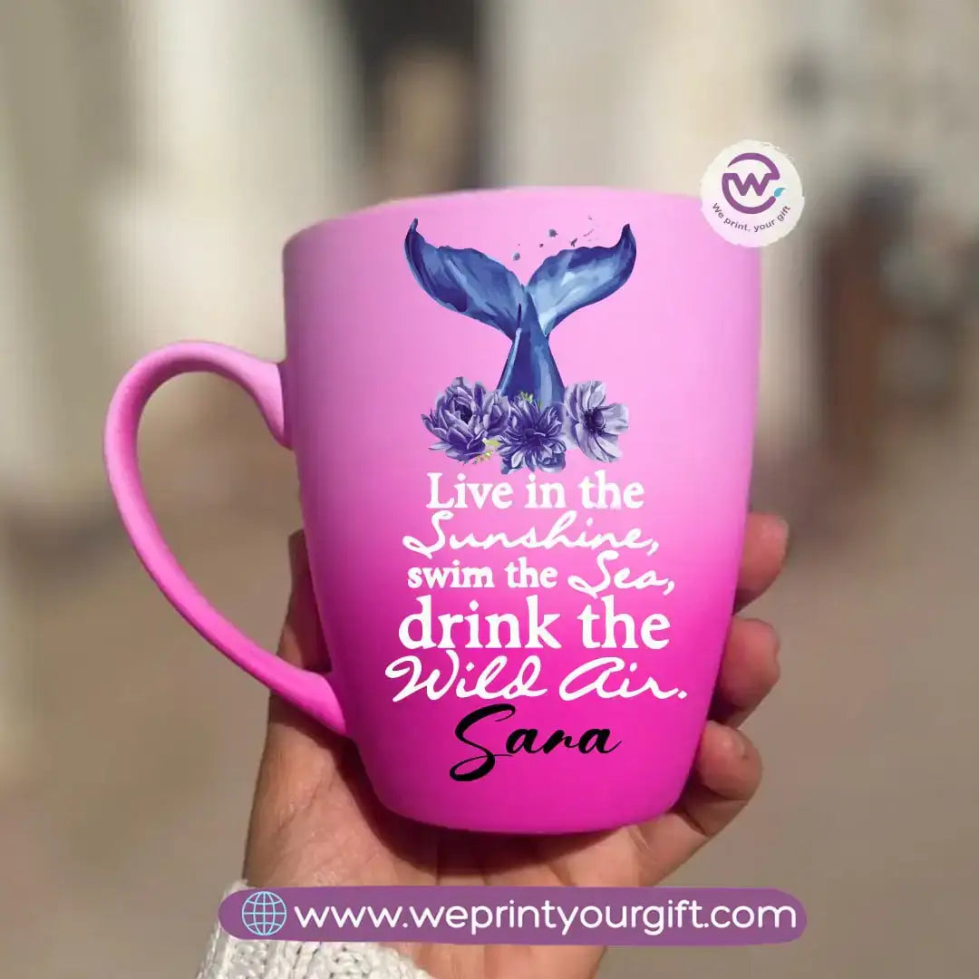 Two-Tone Ceramic Mug – 350 ml | Motivational Digital Art Designs - WE PRINT