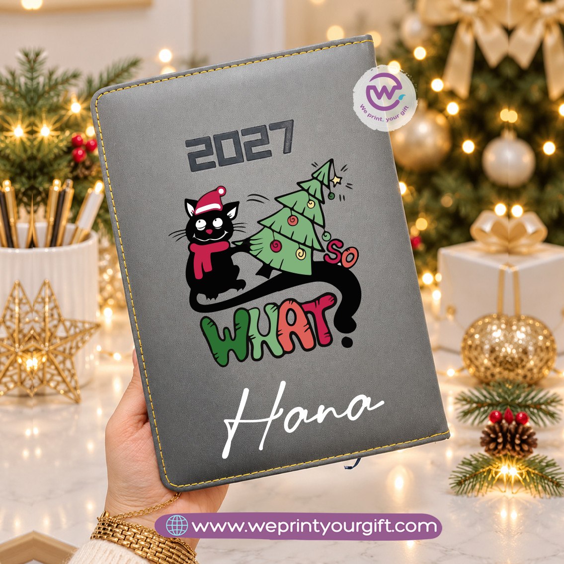 أجندة سحر عيد الميلاد 2027 اليومية – مفكرة العطلة المخصصة ومنظم سنوي