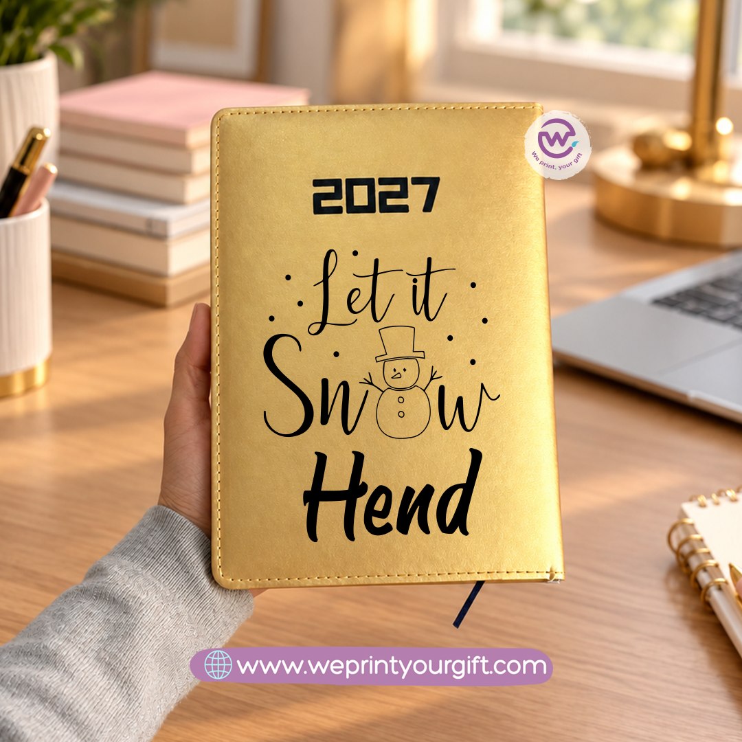 Christmas One Line Art 2027 Daily Planner – Personalized Agenda with Minimalist Holiday Designs
