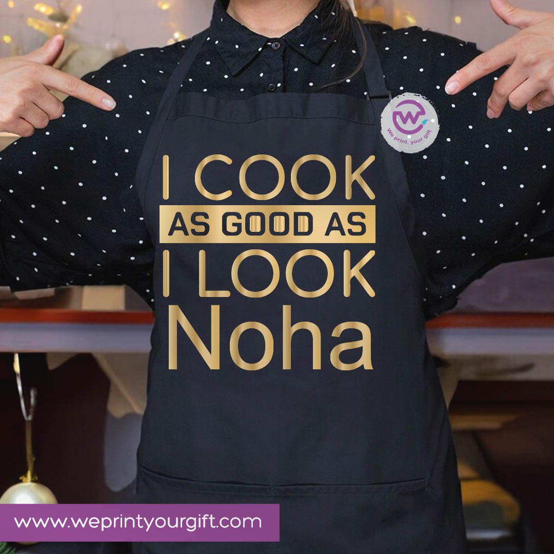 Cooking & Kitchen Apron – Heavy Cotton Apron with Front Pocket and Adjustable Tie