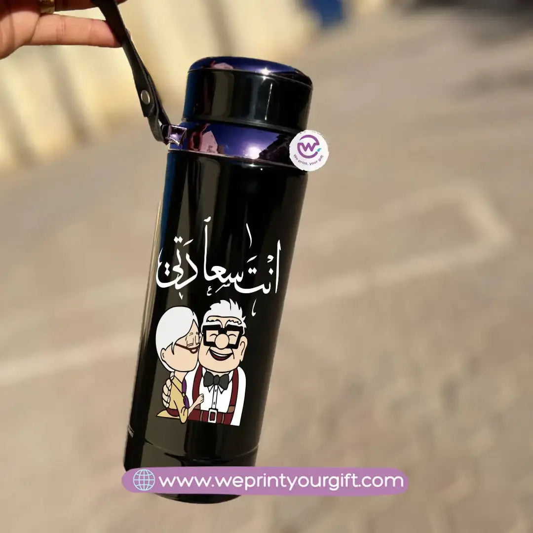 Thermal Bottle Stainless Steel with Infuser – 800ml | Valentine Cartoon Up-Inspired Design - WE PRINT