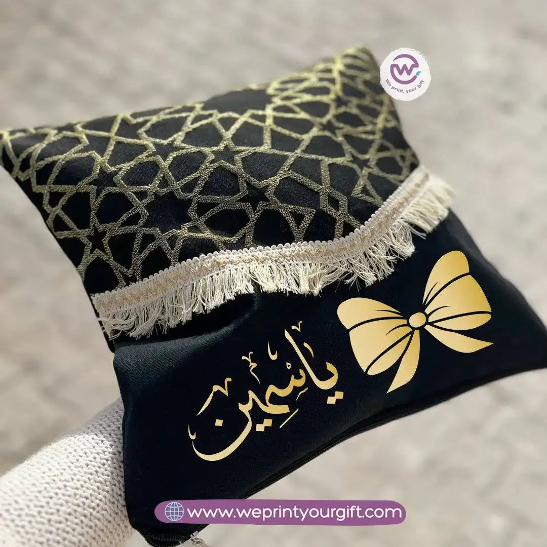 Islamic Pattern Arabic Name Cushion – 40 × 40 cm - WE PRINT