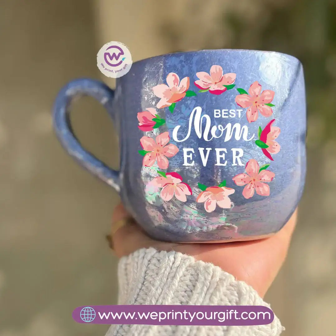 كوب مصنوع يدويًا من خزف بيرل تاتش – 350 مل | تصاميم عيد الأم