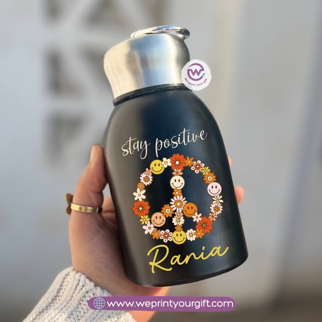 Mini Thermal Coffee Mug – 300ml | 304 Stainless Steel | Retro Motivational Designs